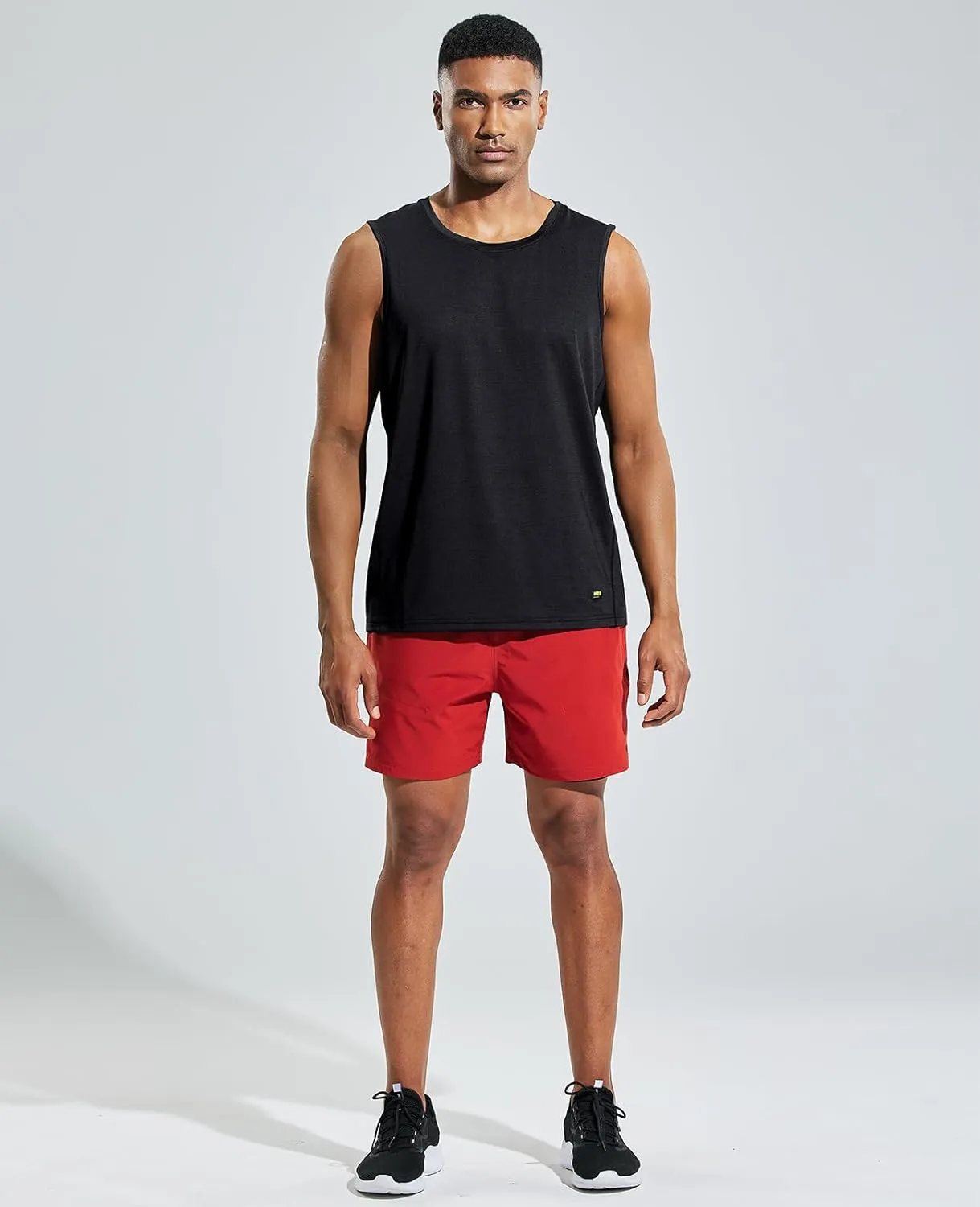 MIER Men’s Sleeveless Tank Top Dry Fit Workout Muscle Tee Shirt for Running Athletic Gym Sports Training, Moisture Wicking