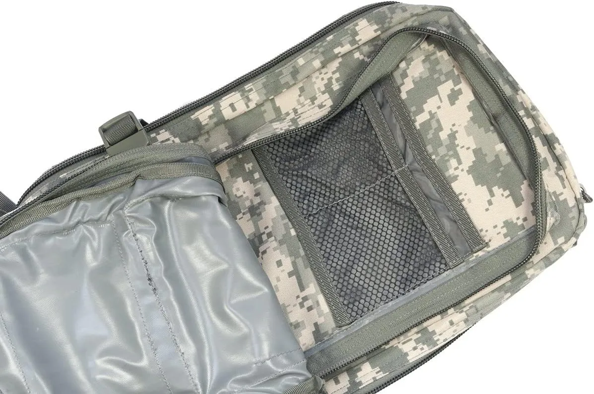 Mil-Tec Unisex Assault Pack - Rugged Durable Lightweight Ergonomic Versatile Tactical Outdoor Camping Hiking Backpack with Adjustable Padded Shoulder Straps & MOLLE Loops, ACU Camo, 20L
