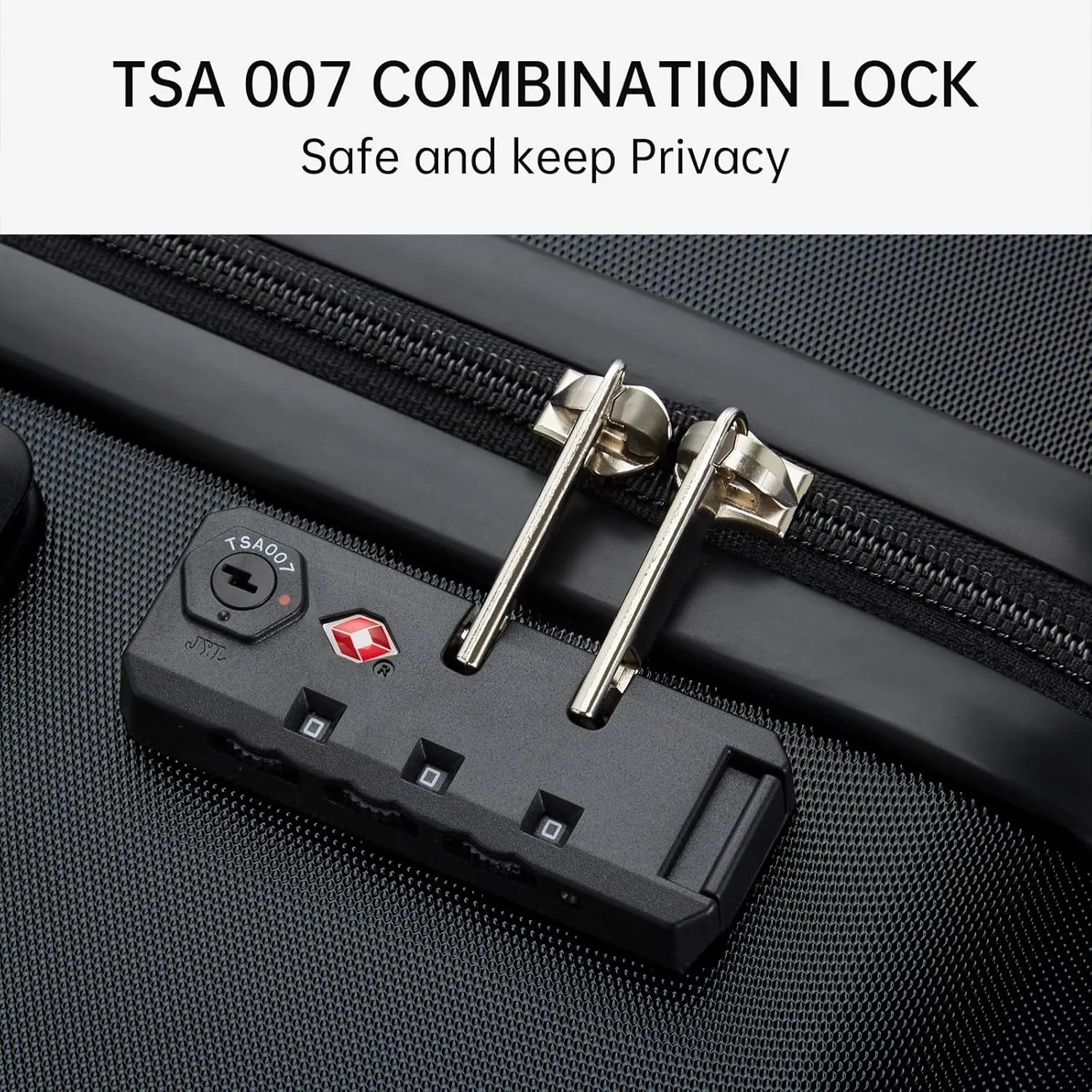 MILADA 20 Inch Carry On Luggage Airline Approved 22x14x9 Luggage Carry On Suitcase Hard Shell Suitcases with Wheels Carry on Bag Travel Luggage with TSA Lock,Black