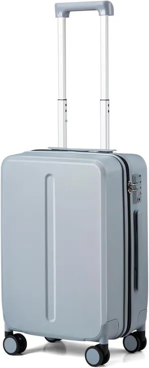 MILADA 20 Inch Carry On Luggage Airline Approved 22x14x9 Luggage Carry On Suitcase Hard Shell Suitcases with Wheels Carry on Bag Travel Luggage with TSA Lock,Grey