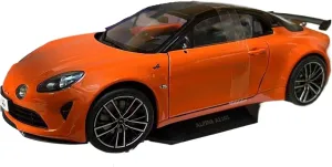 Miniature Models 1/18 Scale for Alpine A110S Car Model Alloy Material Orange Painting Gift for Kids Car Ornaments