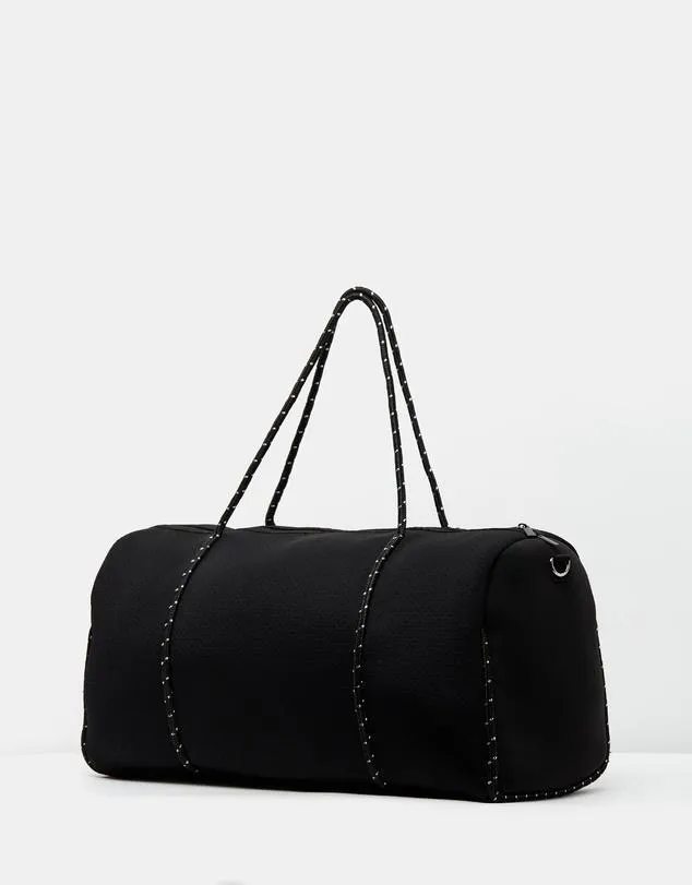 Miz Casa & Co Piper Neoprene Overnight Bag Black