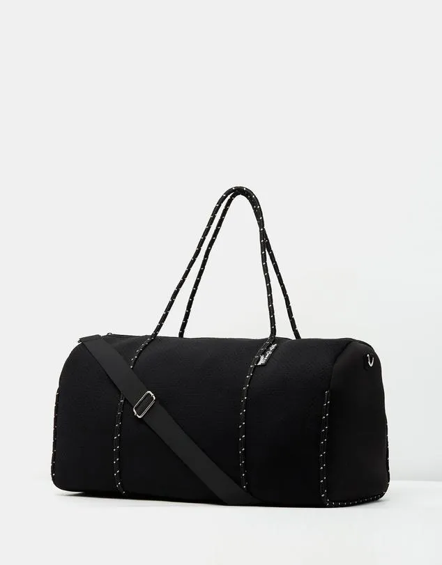 Miz Casa & Co Piper Neoprene Overnight Bag Black
