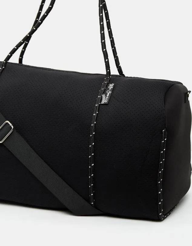 Miz Casa & Co Piper Neoprene Overnight Bag Black