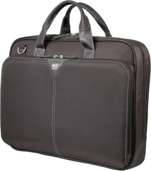 Mobile Edge Select 16 inch Nylon Laptop Briefcase Bag for Men and Women, Business, Work, Travel, Compatible with MacBook 17 inch, Black, MEBCNS1