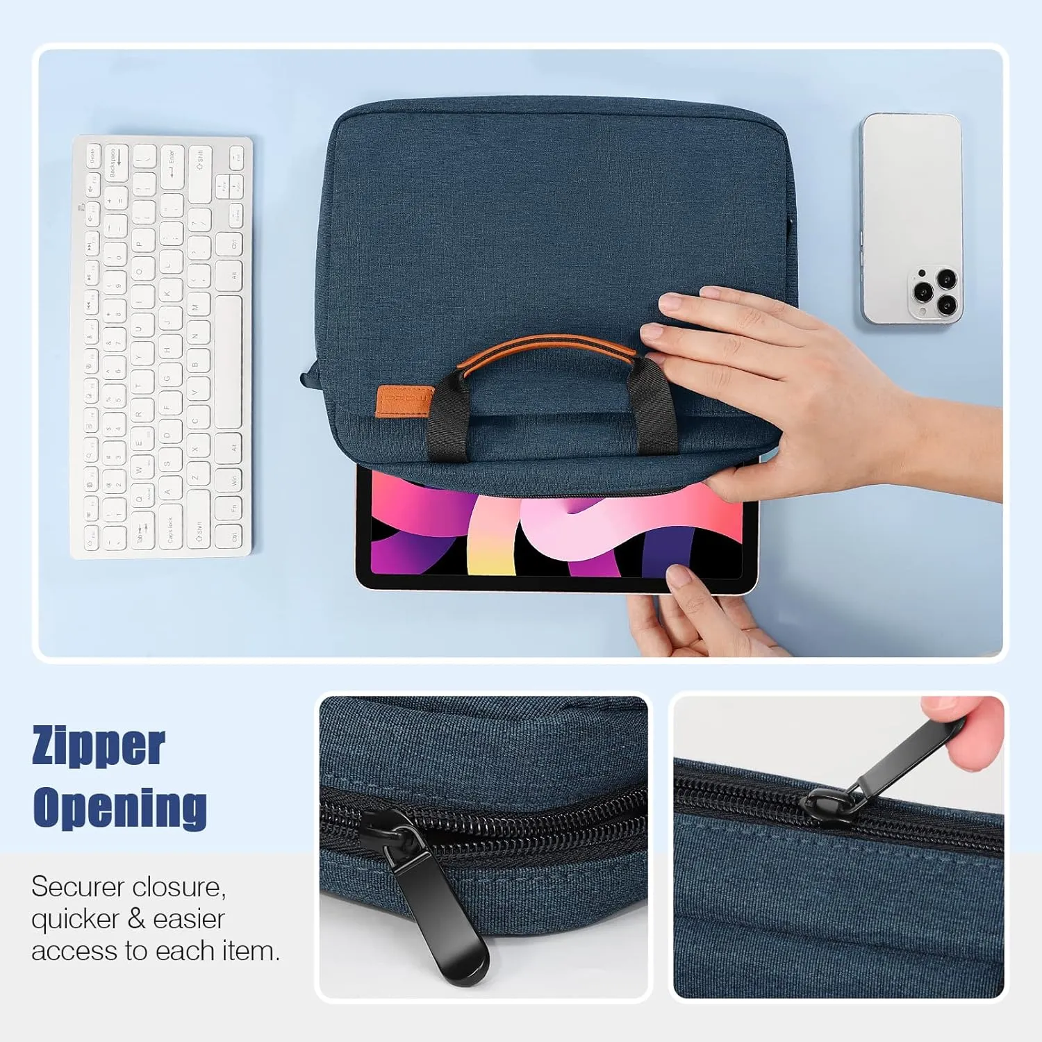 MoKo Tablet Sleeve Case, Protective Handle Shoulder Bag