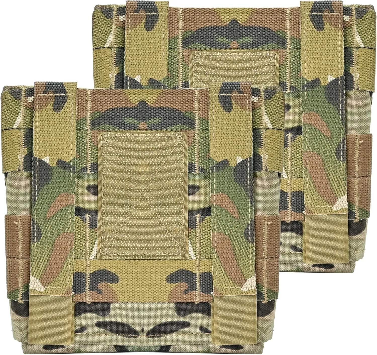Molle Side Plate Pouch,SABADO Side Pouch Pocket with Plates 6×6 for Tactical Vest Carrier and Cumberbund(Pack of 2)