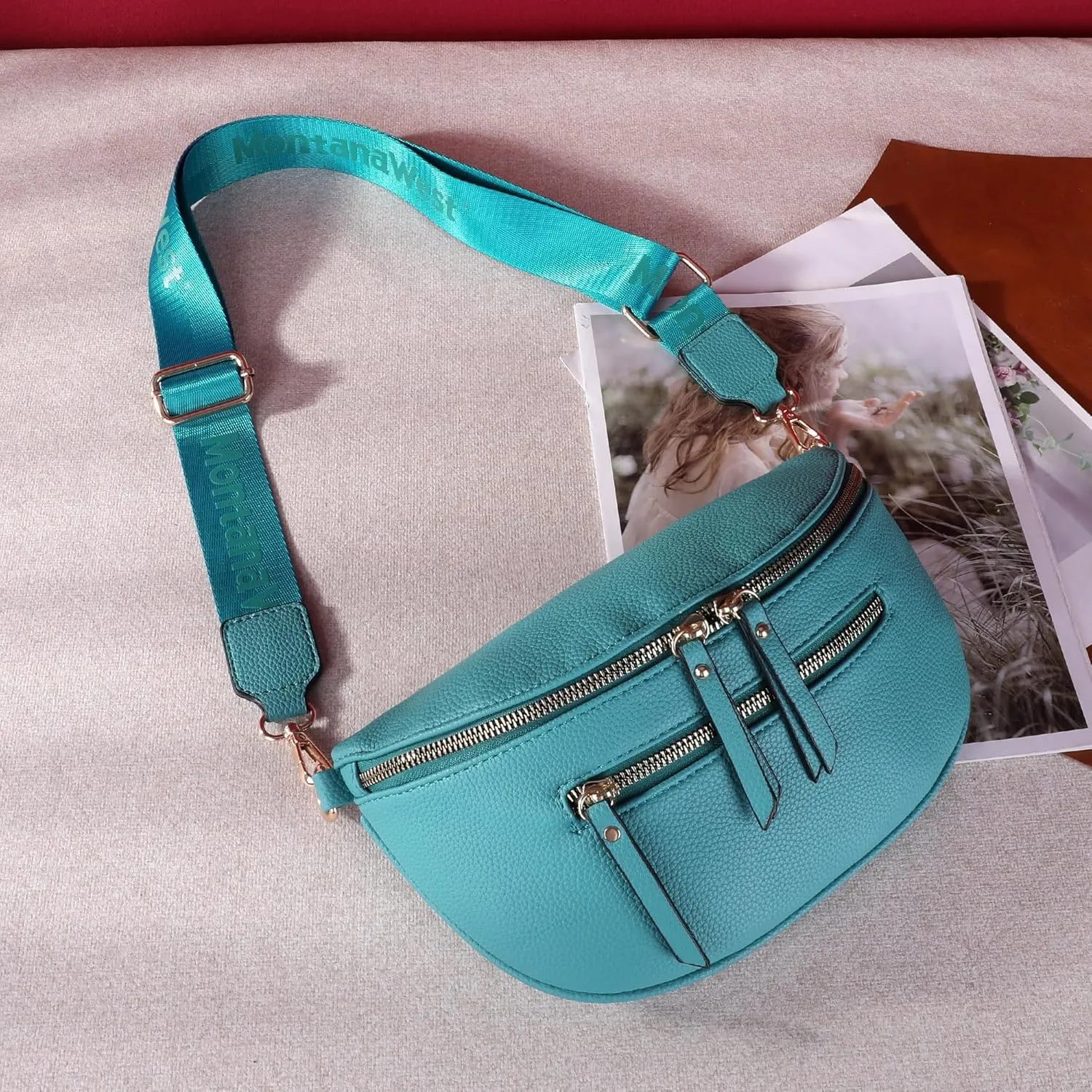 Montana West Crossbody Bags for Women Bum Bag Sling Purse with Adjustable Strap