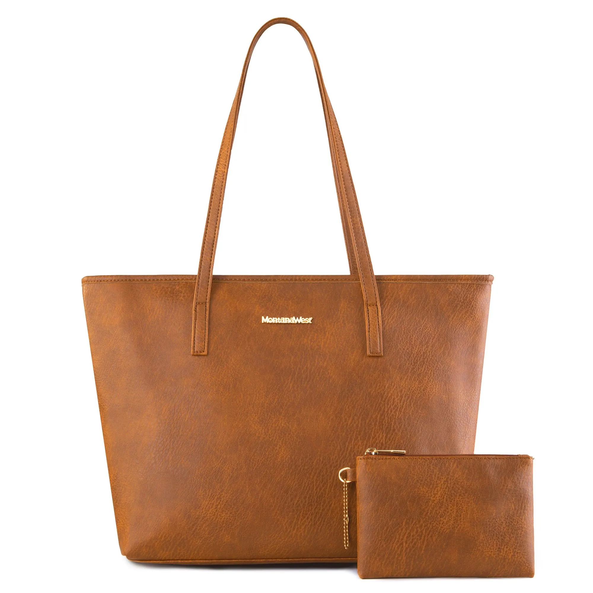 Montana West Tote Bags Vegan Leather Purses and Handbags for Women Top Handle Ladies Shoulder Bags