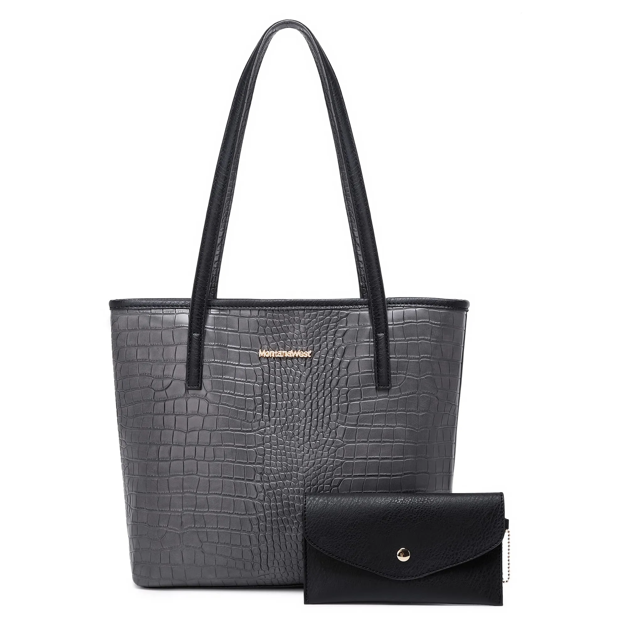 Montana West Tote Bags Vegan Leather Purses and Handbags for Women Top Handle Ladies Shoulder Bags