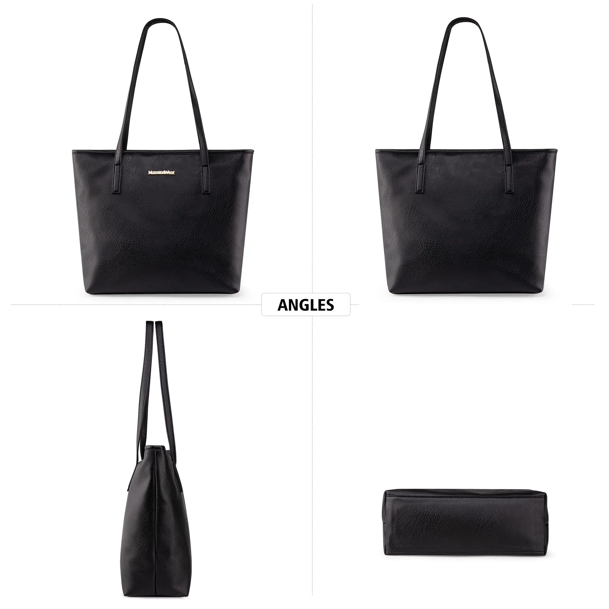 Montana West Tote Bags Vegan Leather Purses and Handbags for Women Top Handle Ladies Shoulder Bags