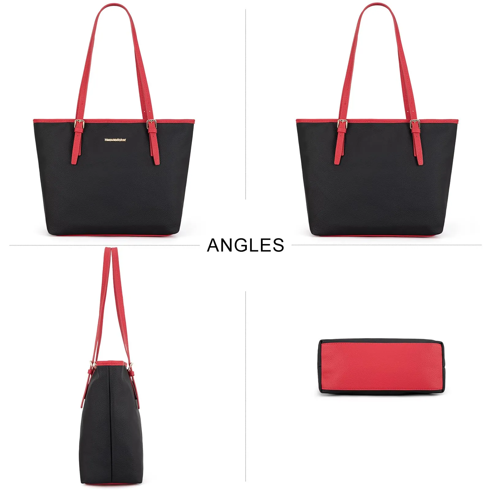 Montana West Tote Bags Vegan Leather Purses and Handbags for Women Top Handle Ladies Shoulder Bags