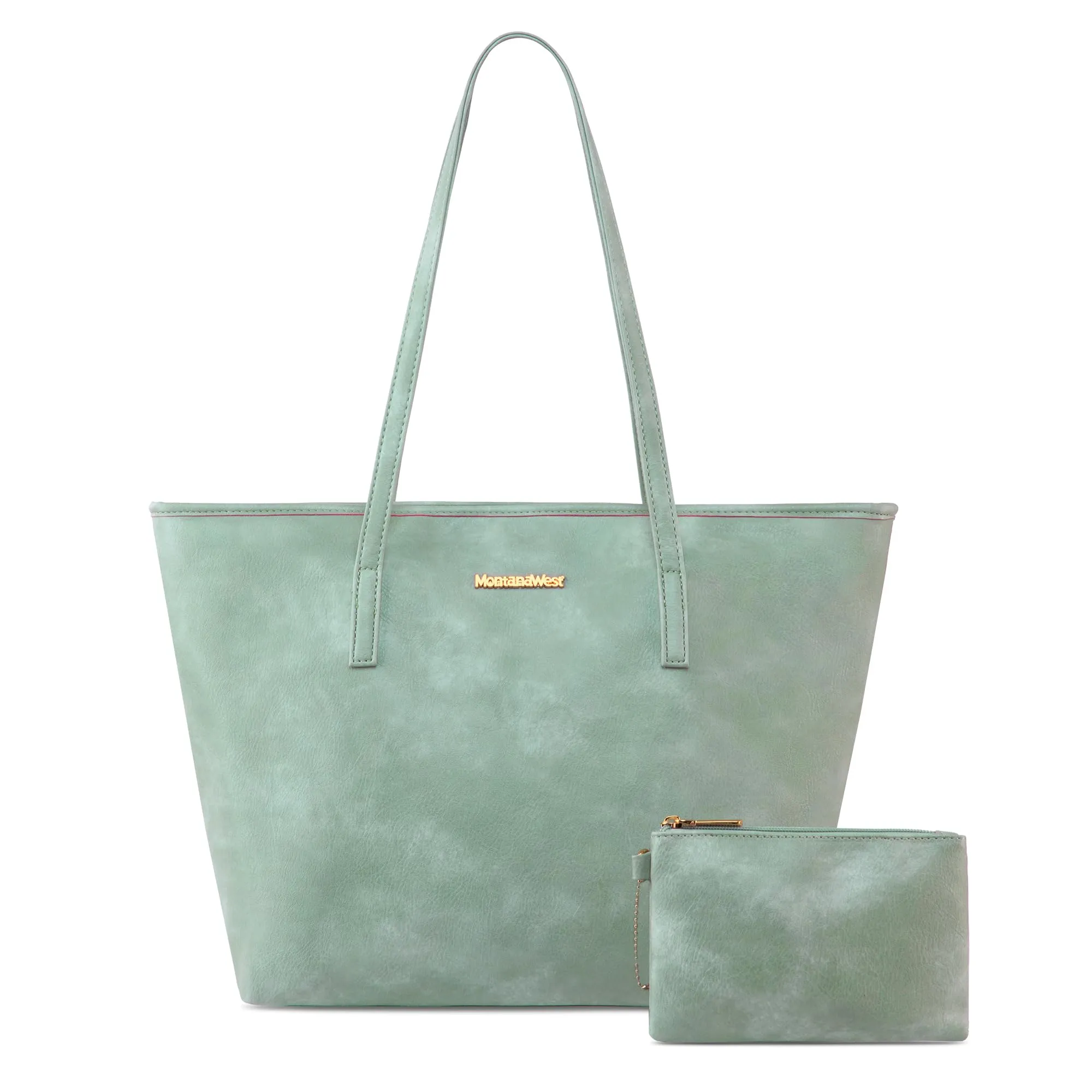 Montana West Tote Bags Vegan Leather Purses and Handbags for Women Top Handle Ladies Shoulder Bags