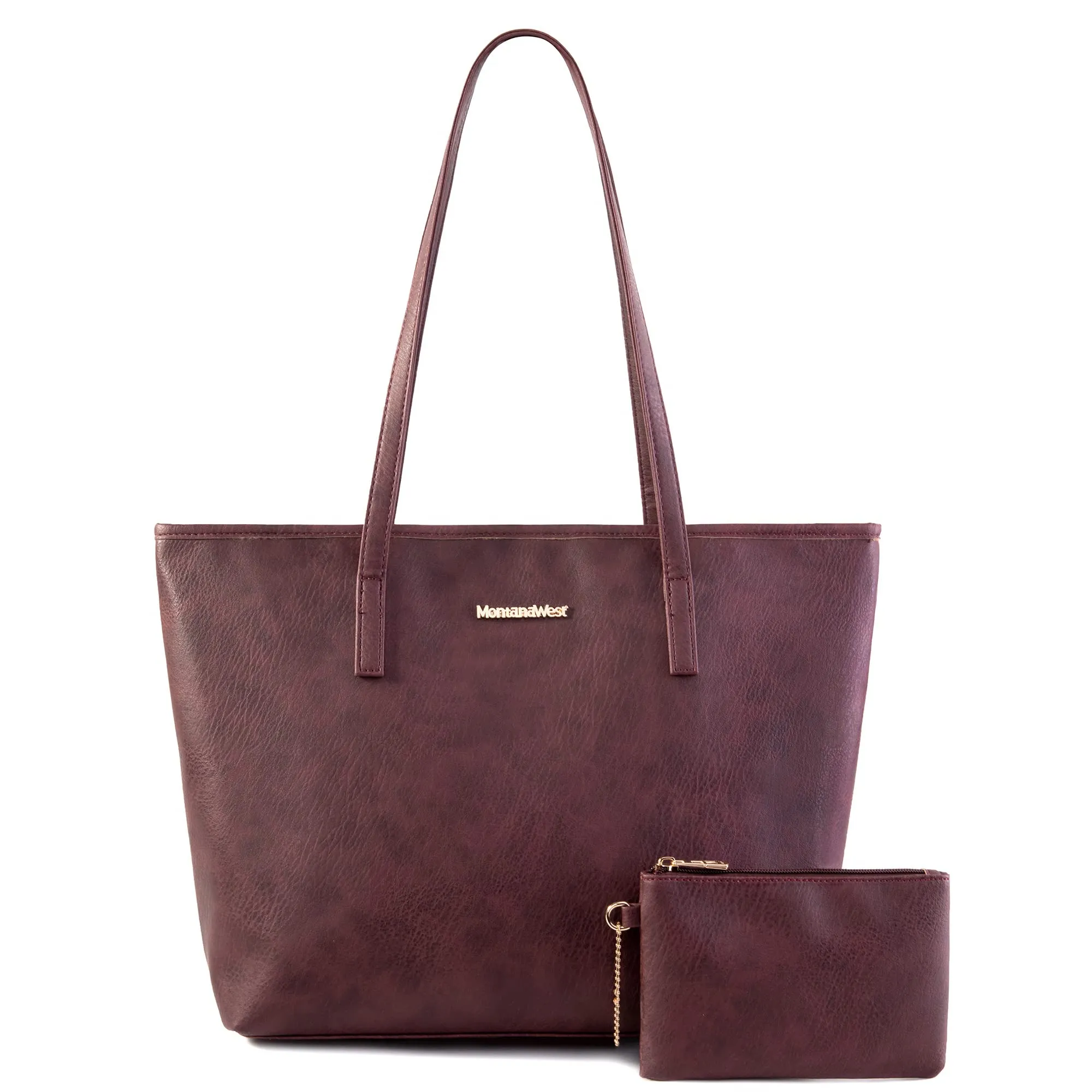 Montana West Tote Bags Vegan Leather Purses and Handbags for Women Top Handle Ladies Shoulder Bags
