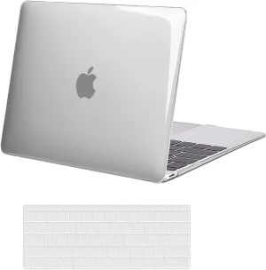 MOSISO Compatible with MacBook 12 inch Case with Retina Display (Model: A1534, Release 2017 2016 2015), Plastic Hard Shell Case & Keyboard Cover Skin, Crystal Clear