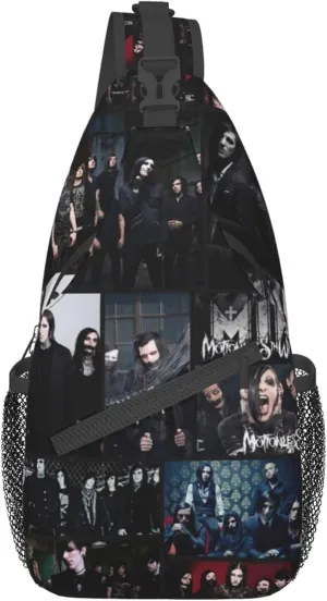 Motionless Rock In White Crossbody Backpack Casual Chest Bag Sling Bag Shoulder Daypack Cross Body Bag for Hiking Traveling Outdoors
