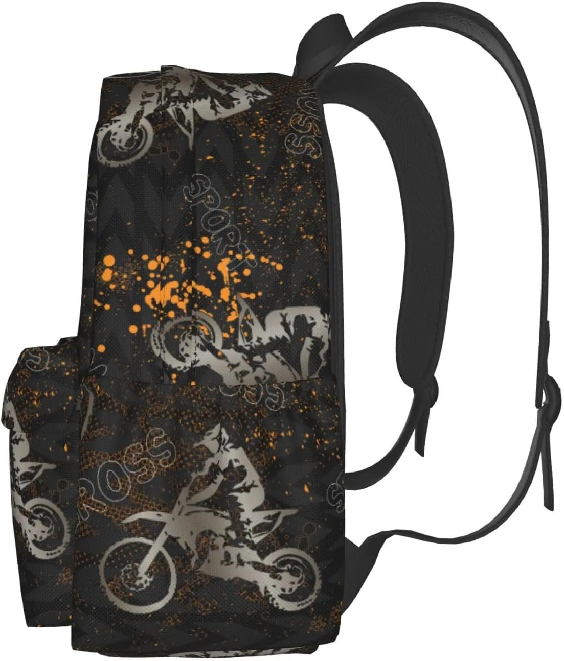 Motorcycle Casual Daypack Laptop Bag School Bookbag Travel Backpack For Kids Teen Boy Girl