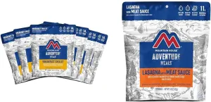 Mountain House Breakfast Skillet | Freeze Dried Backpacking & Camping Food | 6-Pack | Gluten-Free & Lasagna with Meat Sauce | Freeze Dried Backpacking & Camping Food |2 Servings