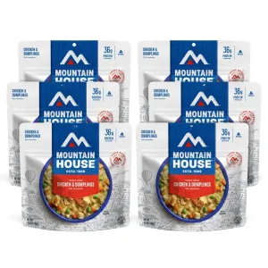 Mountain House Chicken & Dumplings | Freeze Dried Backpacking & Camping Food |6-Pack