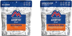Mountain House Rice & Chicken   Mountain House Chicken Fajita Bowl | Freeze Dried Backpacking & Camping Food | 2 Servings Each