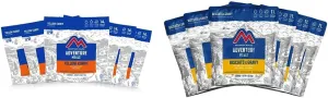 Mountain House Yellow Curry with Chicken & Rice and Biscuits & Gravy Freeze Dried Backpacking & Camping Food Bundle (6-Pack)