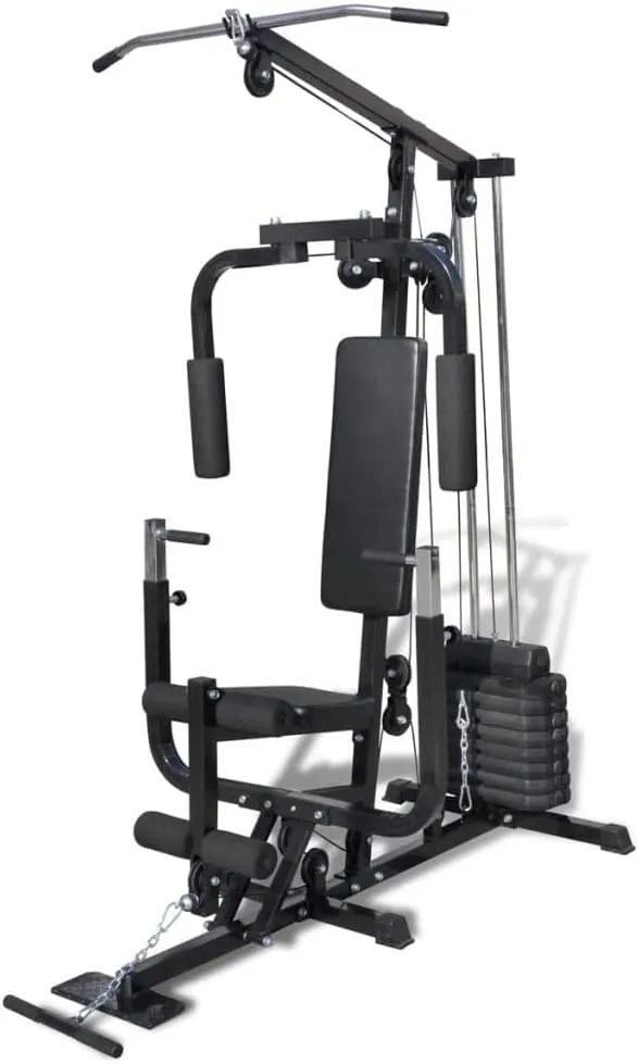 Multi-use Gym Utility Fitness Machine, Home Gym Multi-Functional Workout Station for Full Body Strength Training Equipment (Style L)