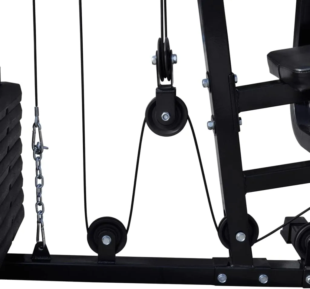 Multi-use Gym Utility Fitness Machine, Home Gym Multi-Functional Workout Station for Full Body Strength Training Equipment (Style L)
