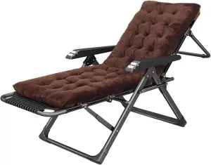 Multifunctional Folding Recliner Beach Chair Lounger Bed for Outdoor Garden Camping