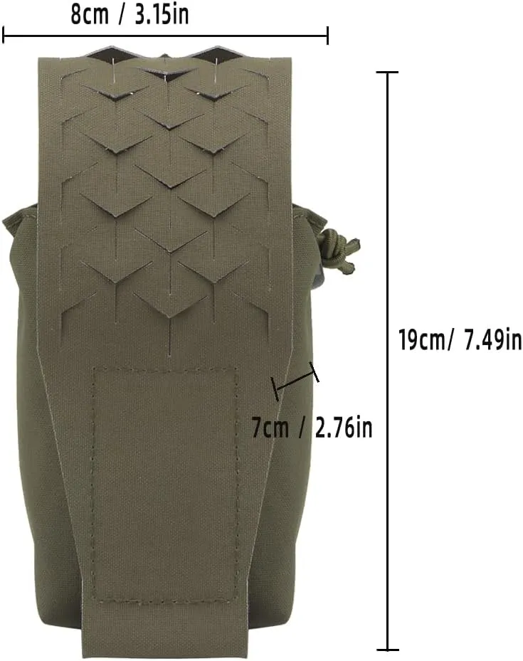 Multifunctional MOLLE Walkie Talkie Pouch,Tactical Quick Release Chest Hang Magazine Pouches Carrier Radio Bag for Hunting Airsoft