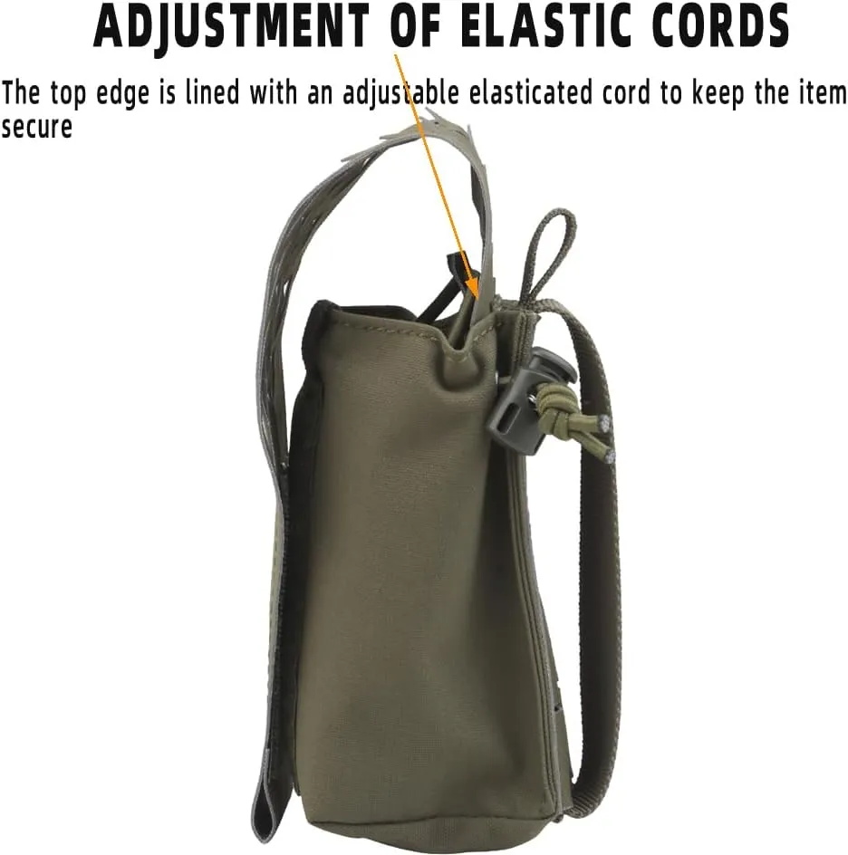 Multifunctional MOLLE Walkie Talkie Pouch,Tactical Quick Release Chest Hang Magazine Pouches Carrier Radio Bag for Hunting Airsoft