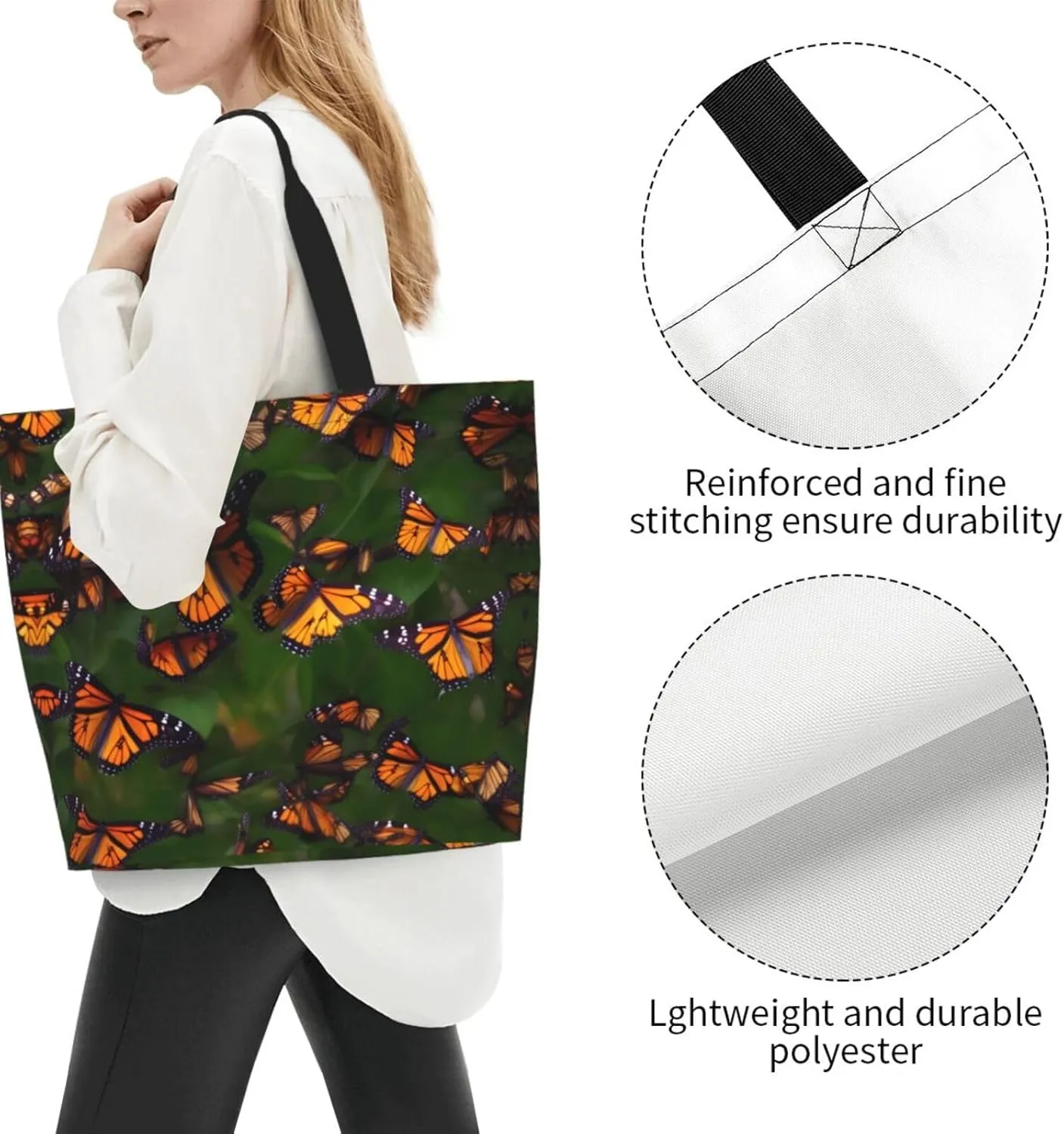 Music Note Patterns Women Tote Bag,Casual Tote'S Handbag Big Capacity Shoulder Bag Crossbody Bag