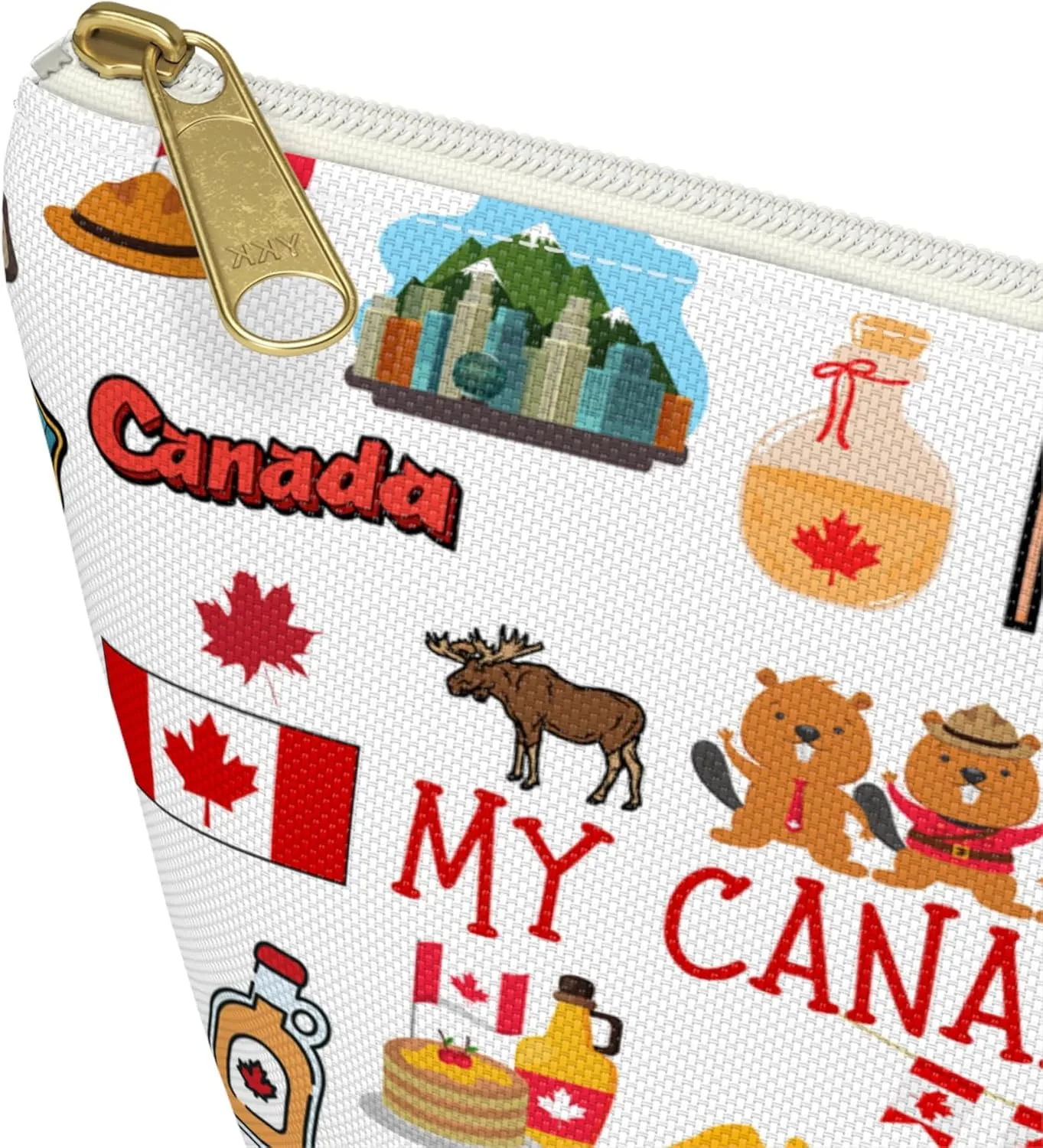 My Canadian Pouch An Utility Pouch Travel Bag, Makeup Cosmetic Bag Canada Traveling Birthday Gift