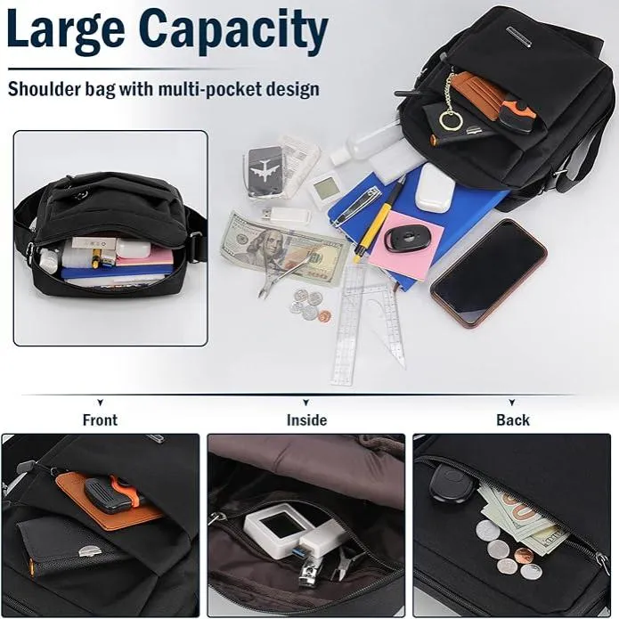 Nash | Men's Anti-Theft Waterproof Crossbody Messenger Bag