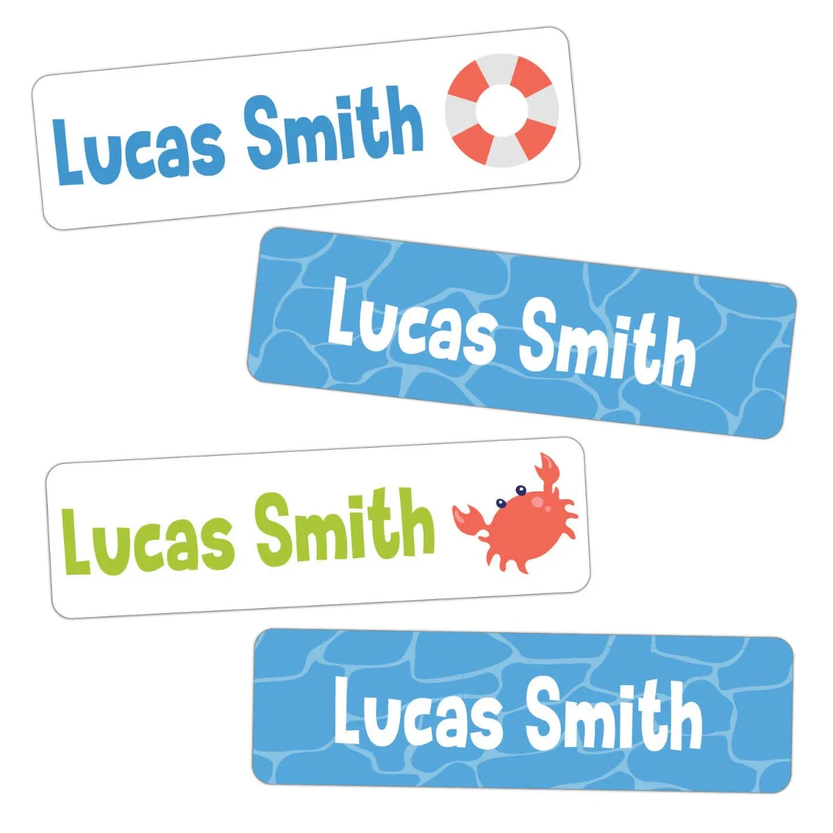 Nautical Theme Weather Resistant Label - 80 count