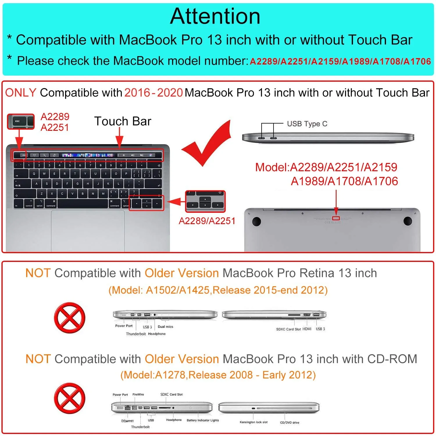 navy blue MacBook Pro 13 inch 2020 A2338 A2251 A2289  Matte Shell Case Keyboard Cover Touch Bar