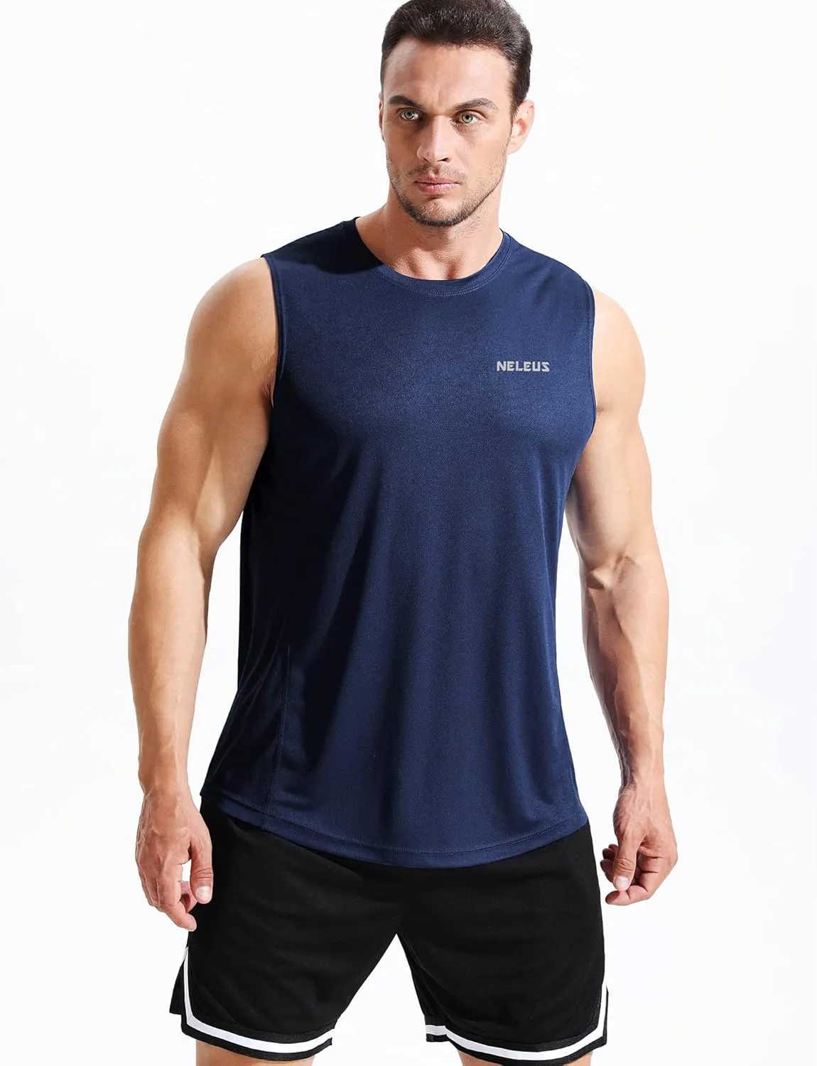 NELEUS Men's Dry Fit Workout Running Muscle Tank Top