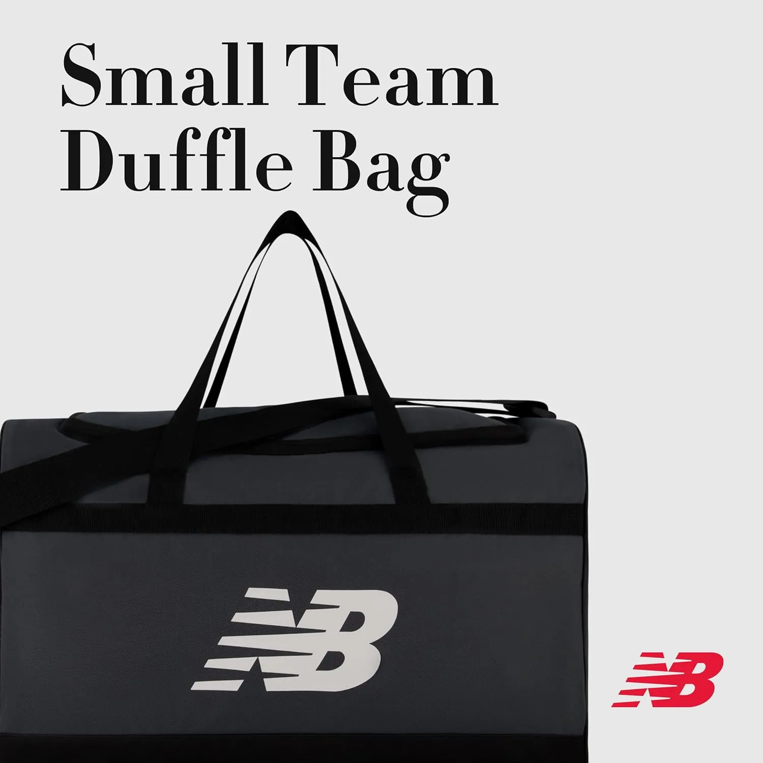 New Balance Duffel Bag, Small Carry On Gym Travel Luggage with Carrier Handles and Adjustable Shoulder Strap