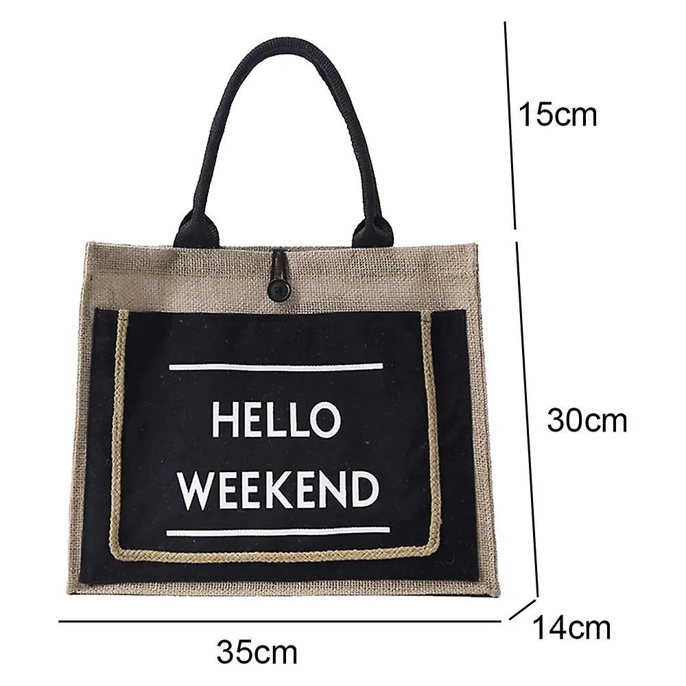New Canvas Cotton Hemp Color Bump Tote Bag Trend One Shoulder Handbag Bag