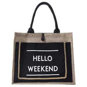 New Canvas Cotton Hemp Color Bump Tote Bag Trend One Shoulder Handbag Bag