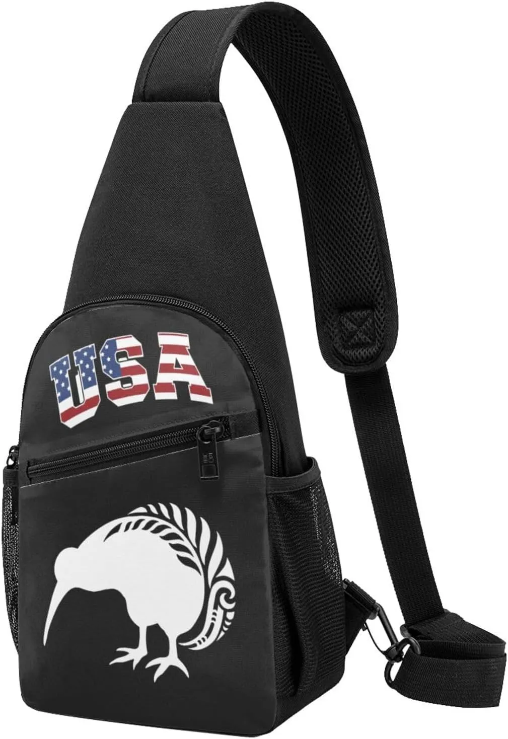 New Zealand Fern,Casual one-shoulder crossbody chest bag, fashionable crossbody chest bag