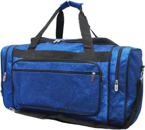 NGIL Canvas 23" inch Duffle Bag (Royal Blue Glitter)