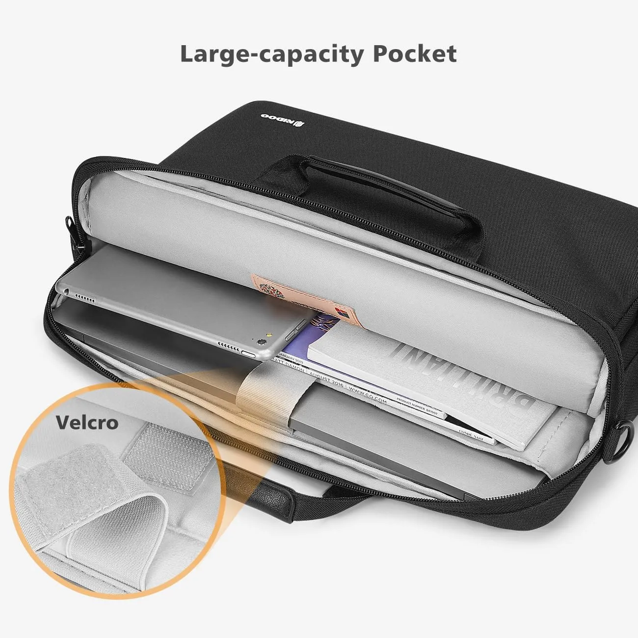 NIDOO 14-15 inch Laptop Shoulder Bag Briefcase Messenger Sleeve for 15" MacBook Air M2 / 15" Surface Laptop 5 4 3/16" MacBook Pro M3 M2 M1 / 15" Dell Latitude 5540/15" Lenovo ThinkBook 15 Gen 4