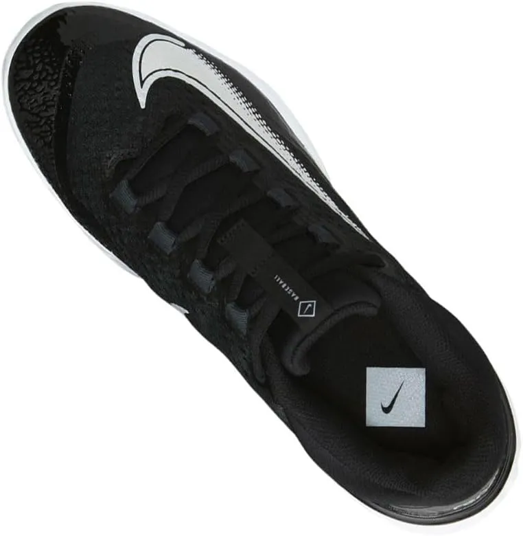 Nike Alpha Huarache Elite 4 Low MCS Men's Baseball Cleats (FD6221-003, Black/Dark Smoke Grey/White)