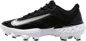 Nike Alpha Huarache Elite 4 Low MCS Men's Baseball Cleats (FD6221-003, Black/Dark Smoke Grey/White)
