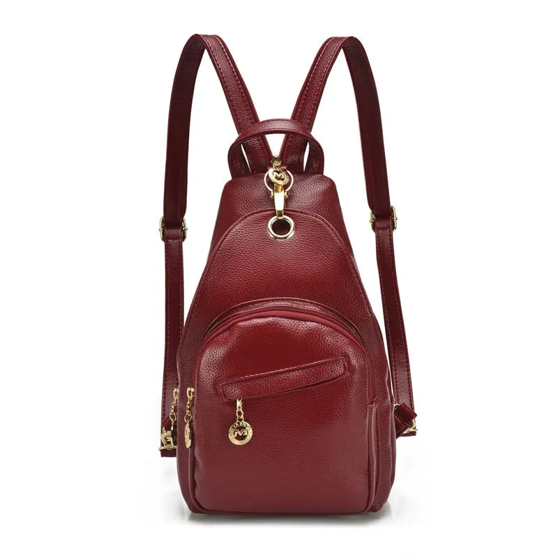 Nina | Women's Waterproof PU Leather Crossbody Sling Bag Backpack