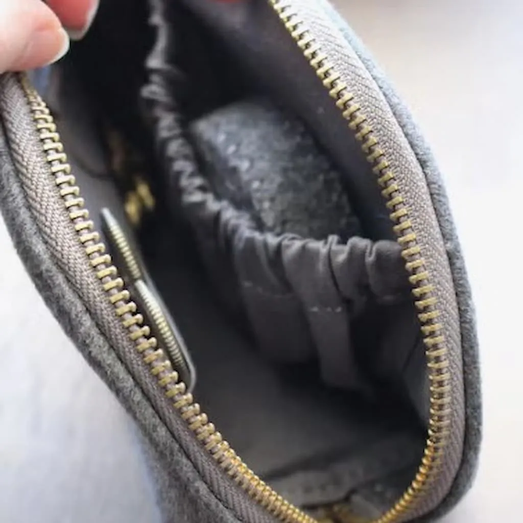 NNK Press Woolen Zippered Pouch | Filled