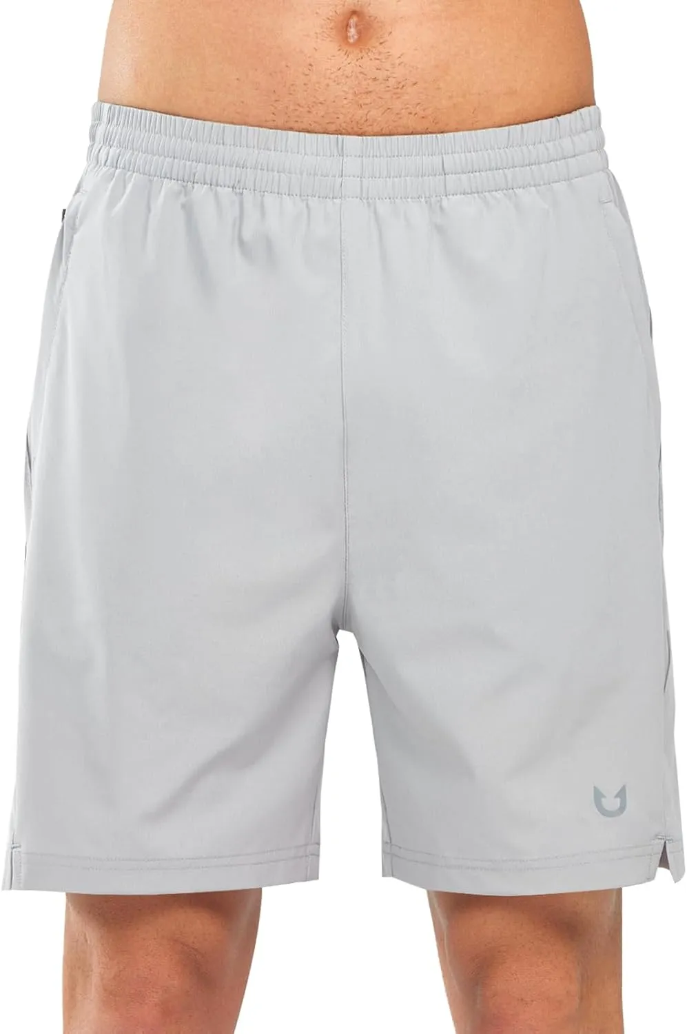 NORTHYARD Men's 7" Athletic Running Shorts with Zipper Pockets Quick Dry Lightweight Workout Gym Short