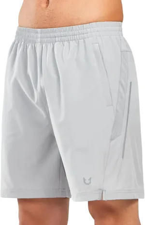 NORTHYARD Men's 7" Athletic Running Shorts with Zipper Pockets Quick Dry Lightweight Workout Gym Short