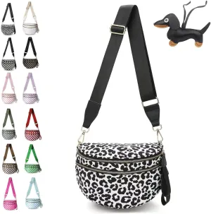 Nuvore Crossbody Bag, 2025 New Nuvore ComfortBag for Women, Spacious Stylish Checkered Bum Bag with Shoulder Strap