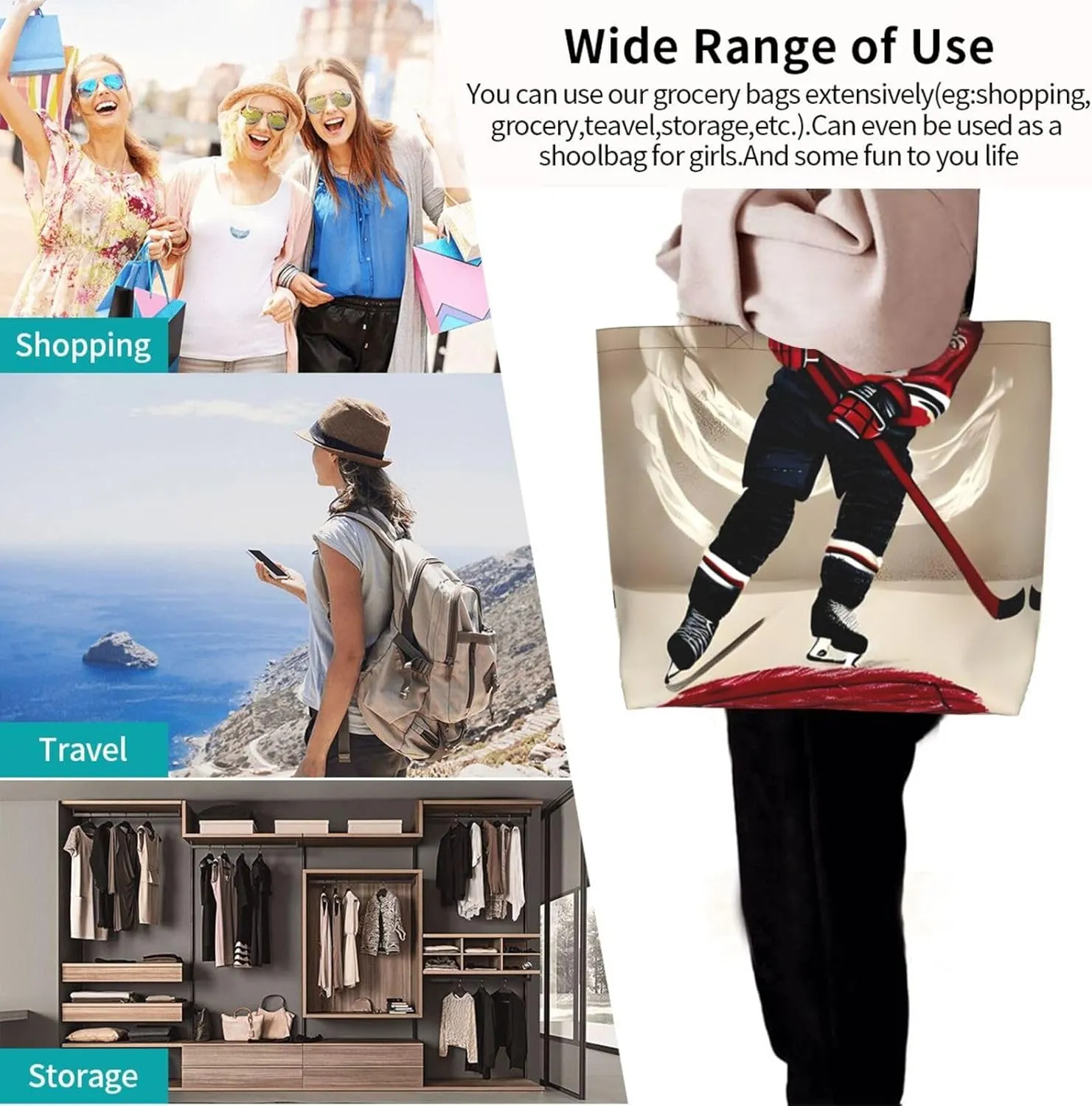 Ocean Sailboat Women Tote Bag,Casual Tote'S Handbag Big Capacity Shoulder Bag Crossbody Bag